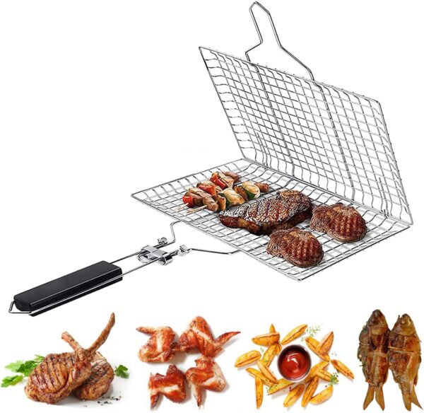 Bbq Stainless Steel Hand Grill (small Size).